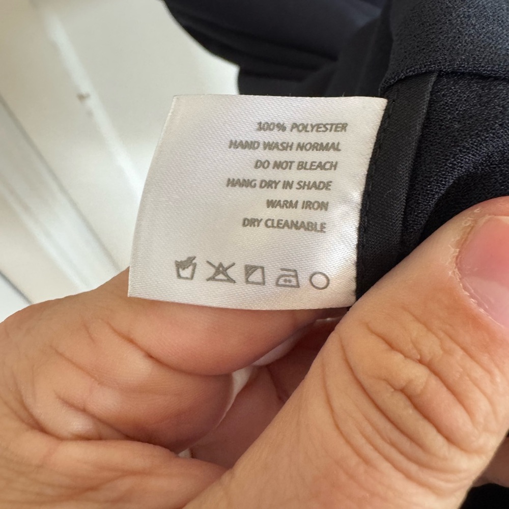 NWT Kaarem‎ triangle dolman open back dress in blue/black size small - Picture 10 of 12